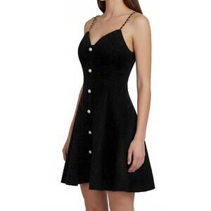 NEW RIVIR alina flared dress in black
